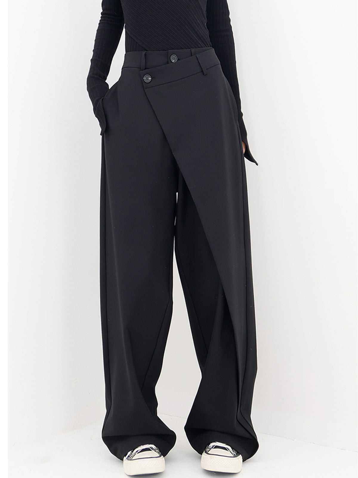 Pantalon Large Asymétrique TrendyTide pour Femmes